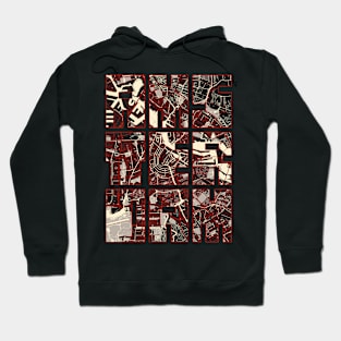 Amsterdam, Netherlands City Map Typography - Vector Hoodie